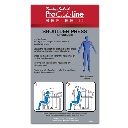 Body Solid Pro Club Line Series II Shoulder Press (S2SP)