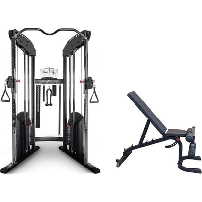 BodyCraft HFT Functional Trainer inklusive Body Solid Universalbank GFID31B