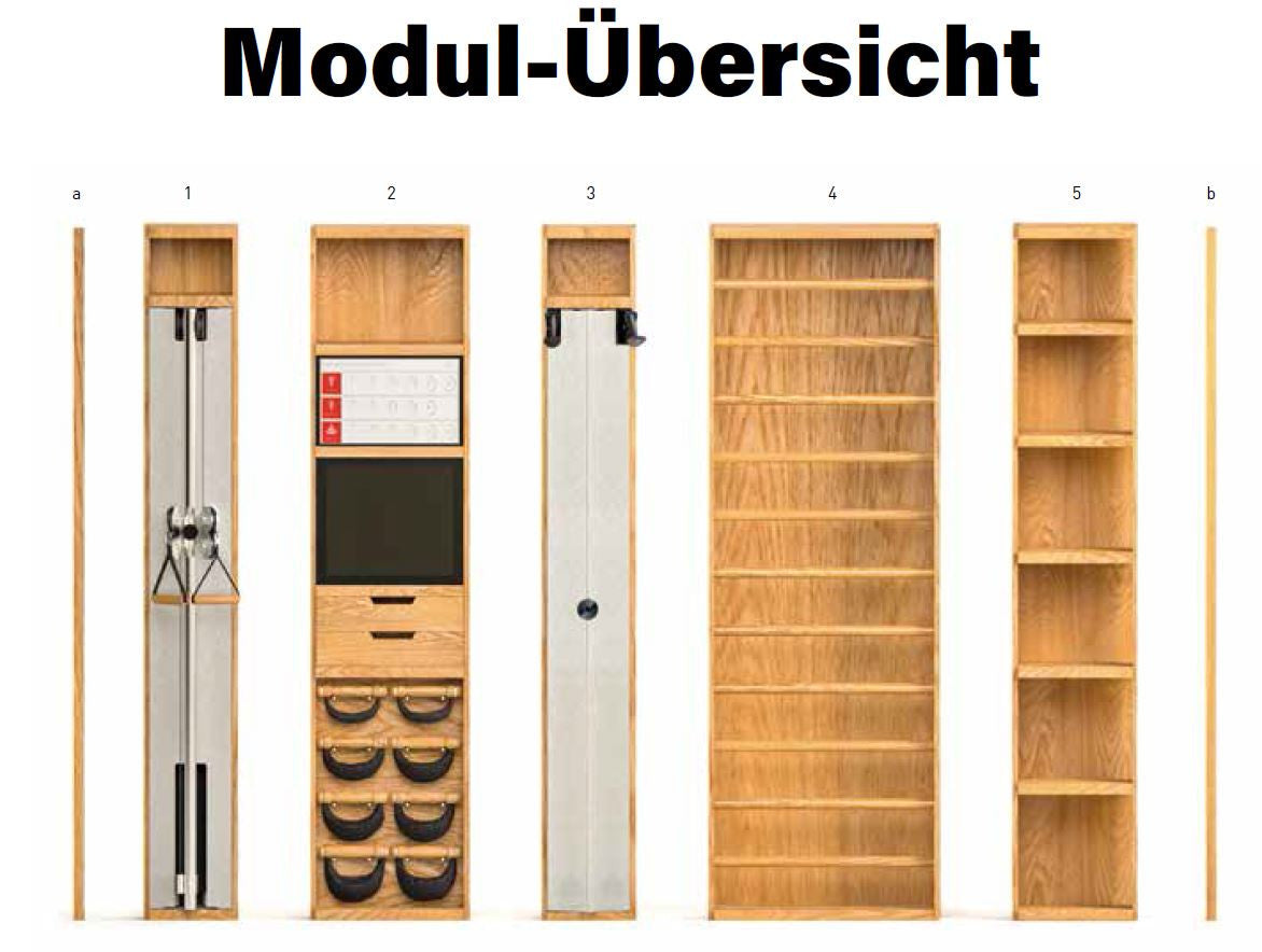 NOHrD Wall Fitness Studio mit 5 Modulen