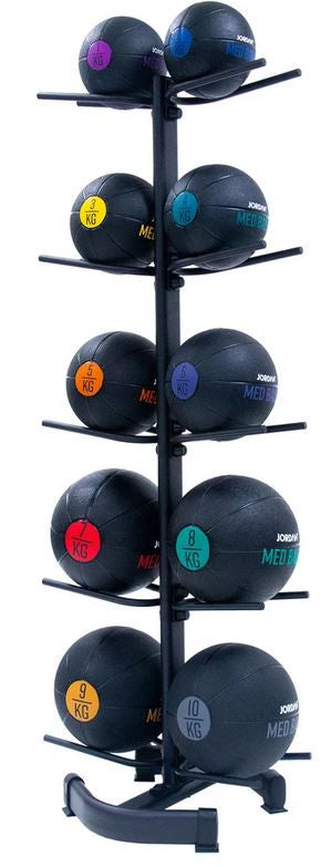Jordan Medizinbälle 1-10kg inklusive Ständer (JTMBS-10/JTMEDH2) - AUSSTELLUNGSMODELL