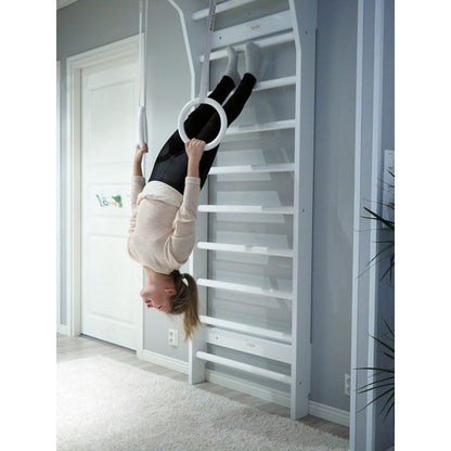 Fitwood Premium Gymnastikringe ULPU, Holzausführung mit schwarzer Schlaufe