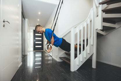 Fitwood Premium Gymnastikringe ULPU, Holzausführung in glasiertem weiss mit weisser Schlaufe
