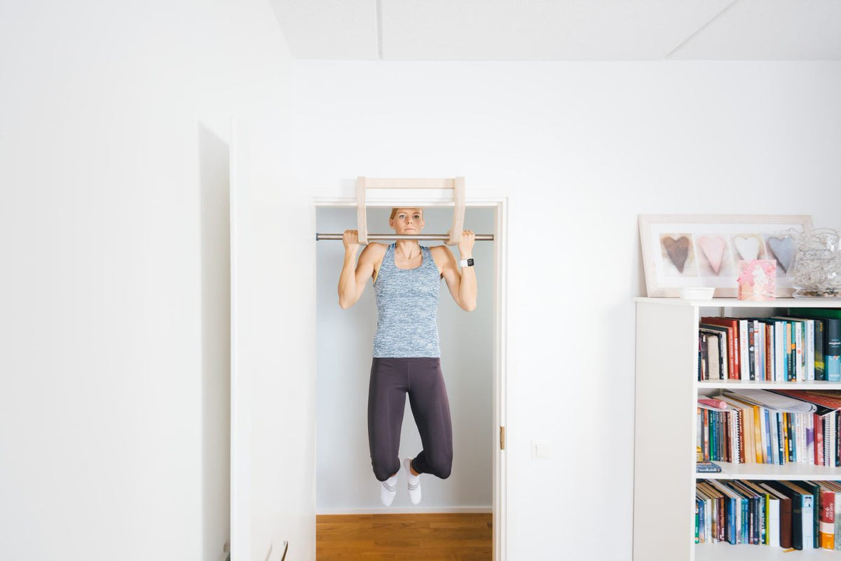 Fitwood Chin Bar Havu, Holz-Edelstahl