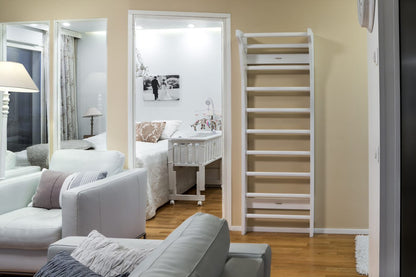 Fitwood Sprossenwand TAIMI Mini weisses Holz