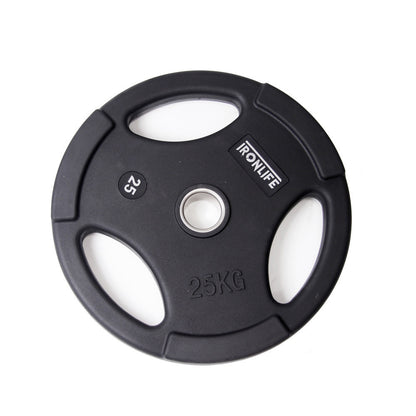 Iron Life Hantelscheiben 51mm, gummiert, schwarz