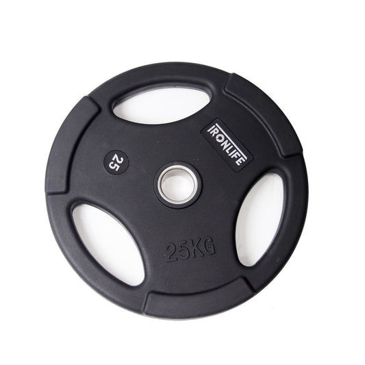 Iron Life Hantelscheiben 51mm, gummiert, schwarz