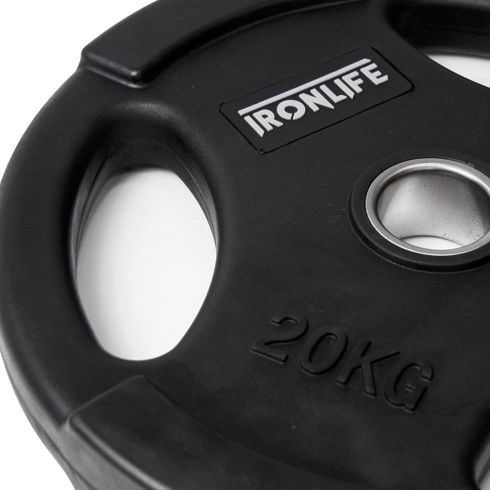 Iron Life Hantelscheiben 51mm, gummiert, schwarz