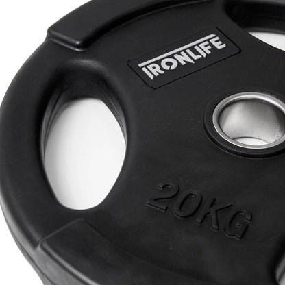 Iron Life Hantelscheiben 51mm, gummiert, schwarz