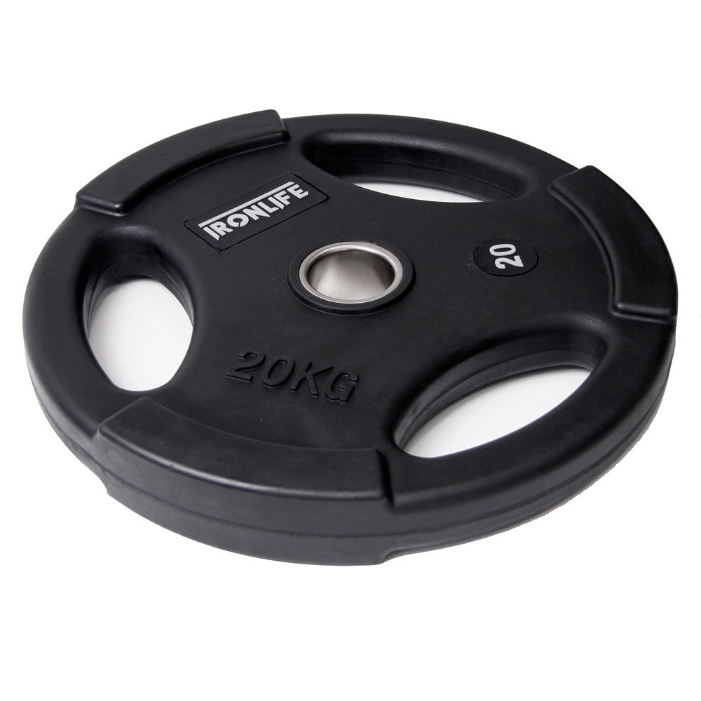 Iron Life Hantelscheiben 51mm, gummiert, schwarz