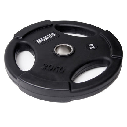 Iron Life Hantelscheiben 51mm, gummiert, schwarz