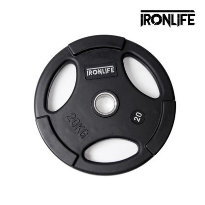 Iron Life Hantelscheiben 51mm, gummiert, schwarz