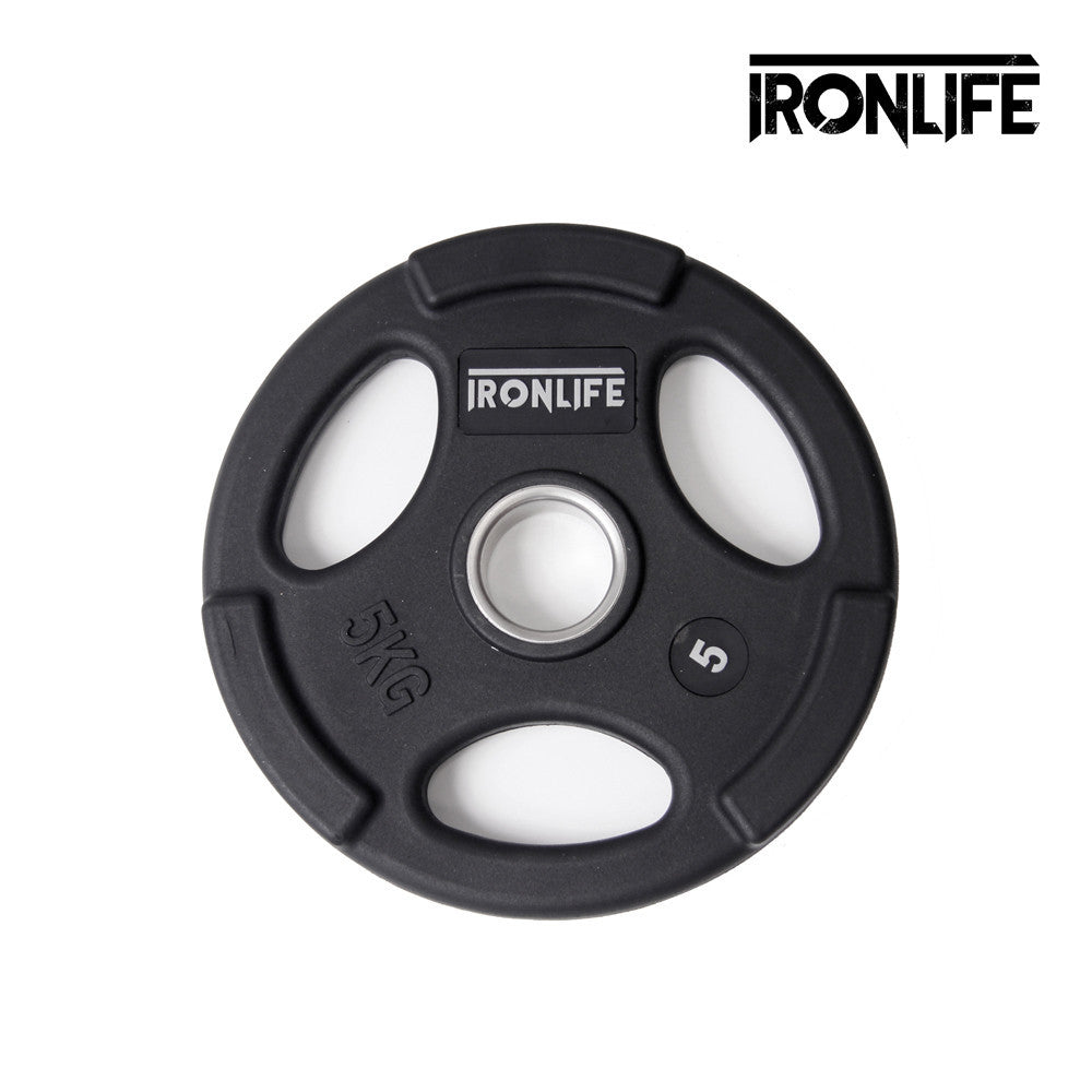 Iron Life Hantelscheiben 51mm, gummiert, schwarz