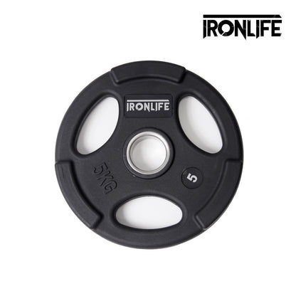 Iron Life Hantelscheiben 51mm, gummiert, schwarz