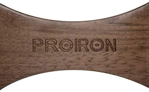Proiron 2 x 10kg Kurzhantel-Set mit Ablagen in Walnussholz/Stahl-Ausführung