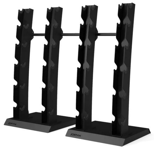Jordan Kurzhantel-Satz Premium Urethan 2,5-30kg inklusive Doppel-Vertikalständer (JLUD3/JTVDR4)