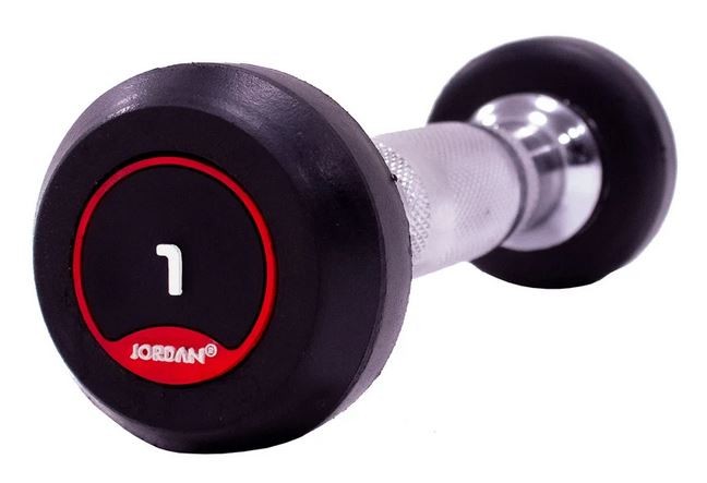 Jordan Kurzhanteln gummiert von 1-10kg in 1kg-Schritten (JTFDSRN2)