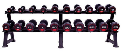Jordan Kurzhantel-Satz gummiert 2,5-25kg mit Ständer 2-lagig