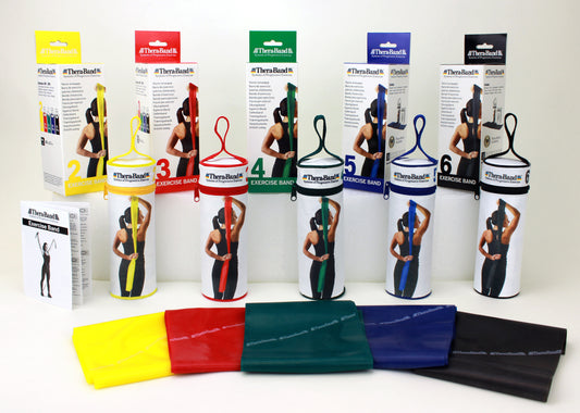 Theraband in der Reissverschlusstasche