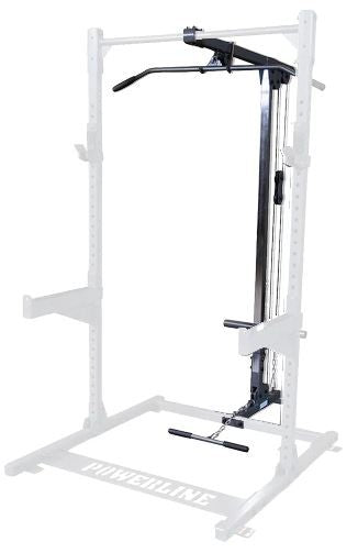 Powerline Lat-/Ruderzug-Anbau für Scheiben zu Half Rack PPR500 (PLA500)