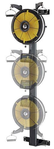 Renegade HIIT Air Ski für Wandbefestigung mit Schiene (ASKI150)