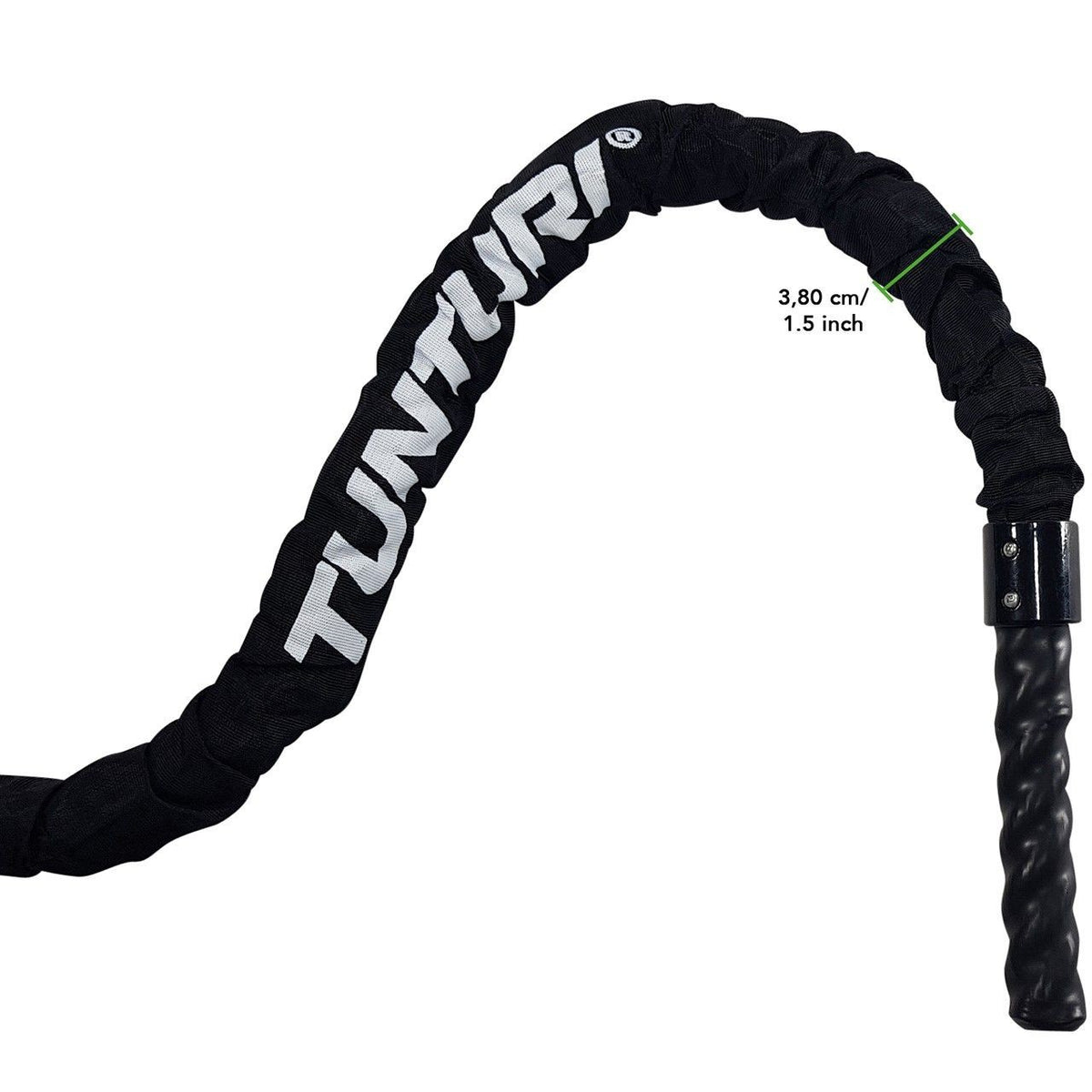 Tunturi Pro Battle Rope mit Schutzhülle 15m, 38mm (14TUSCF084 )