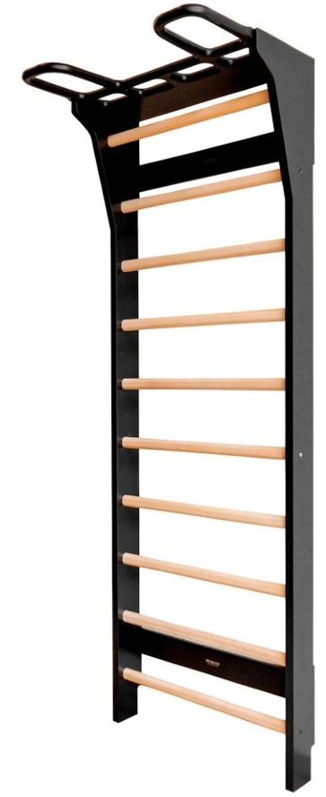 Fitwood Sprossenwand AARNI schwarzes Holz-Birke