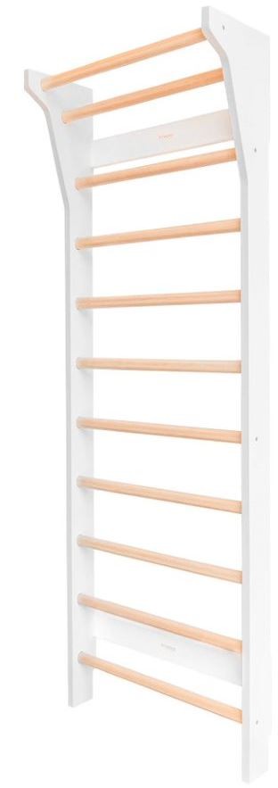 Fitwood Sprossenwand TAIMI weisses Holz - Birke natur