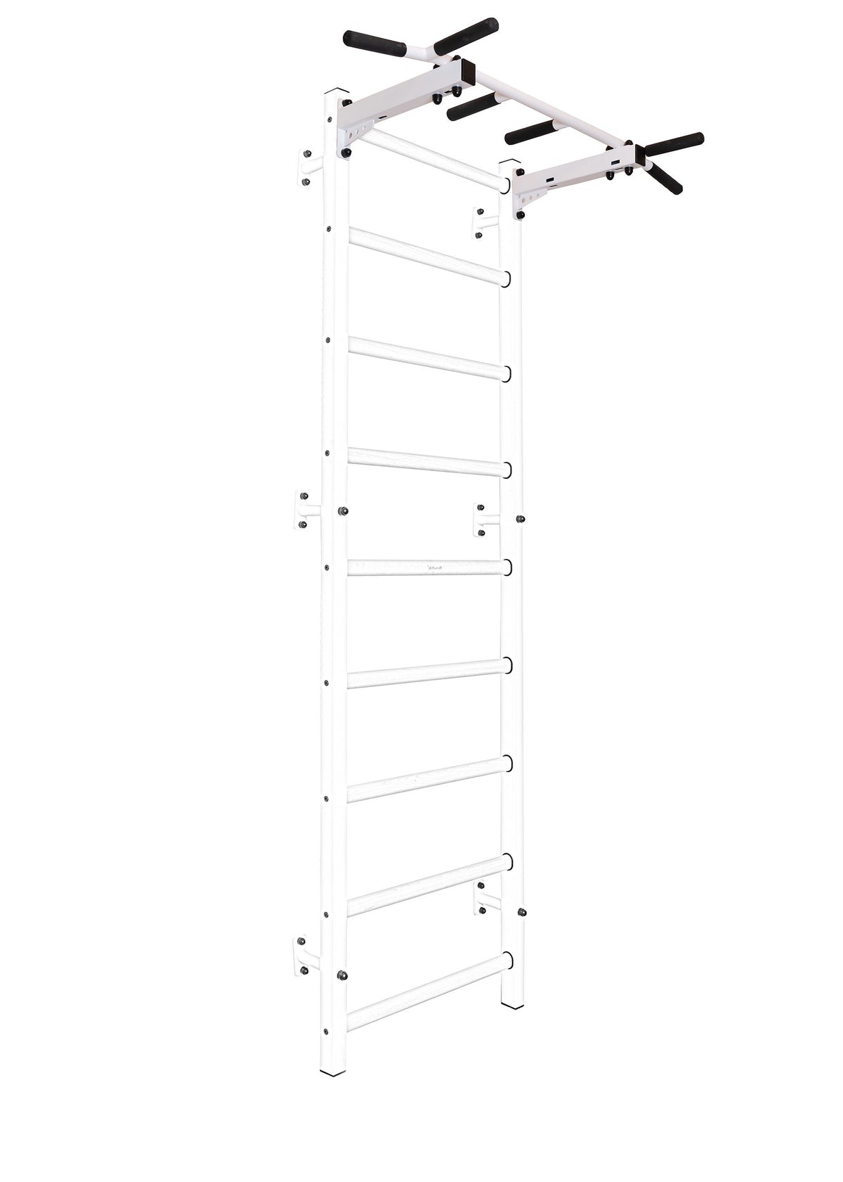 BenchK Sprossenwand 721W, Metall weiss/Buche hell