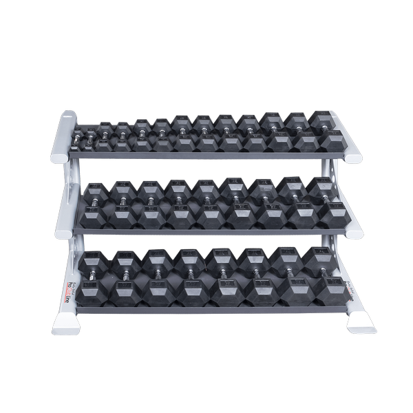 Body Solid Pro Club Line Kurzhantel-Ständer 3-lagig (SDKR1000DB)