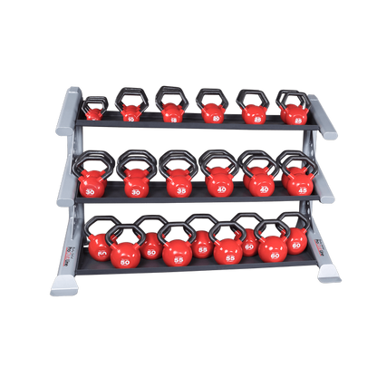 Body Solid Pro Club Line Kettlebell-Ständer 3-lagig (SDKR1000KB)
