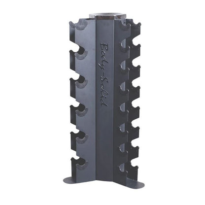 Body Solid Hexagon-Kurzhantelsatz 2-22,5kg inkl. Rundständer vertikal (GDR80/HEXRU)