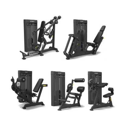 Spirit Commercial Fitness DUAL LINE - CLUB SET - mit 5 Doppelfunktionsgeräten