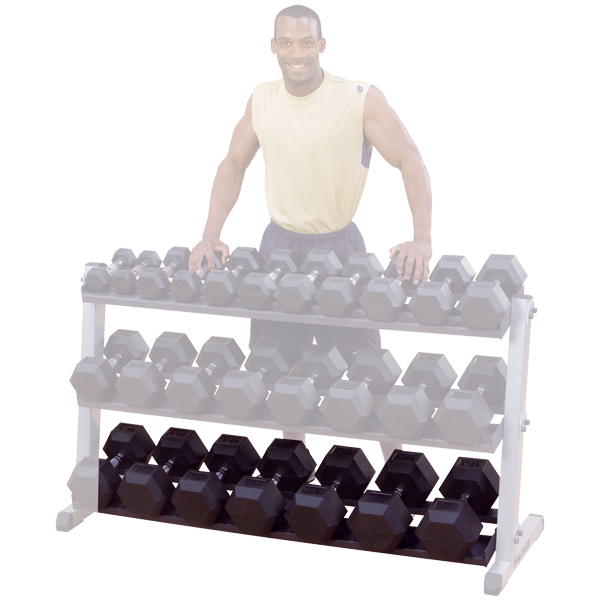 Body Solid Kurzhantelständer breit 2-lagig GDR60