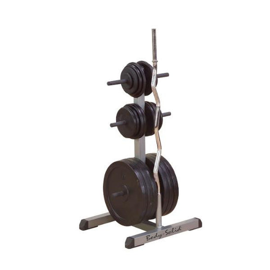 Body Solid Scheibenständer mit Stangenhalterung bis 30mm GSWTB