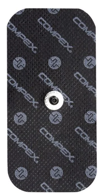 Compex Elektroden Easysnap, 1 Druckknopfanschluss, 5x10cm, 2 Stück