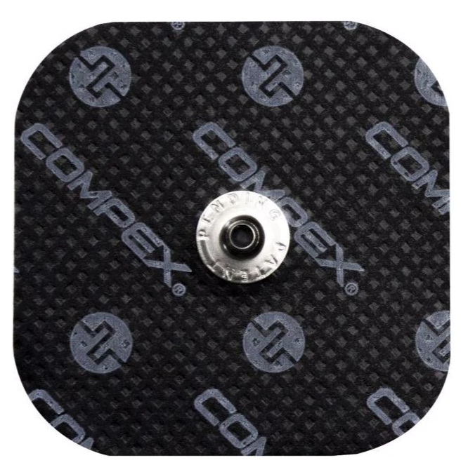 Compex Elektroden Easysnap, 1 Druckknopfanschluss, 5x5cm, 4 Stück