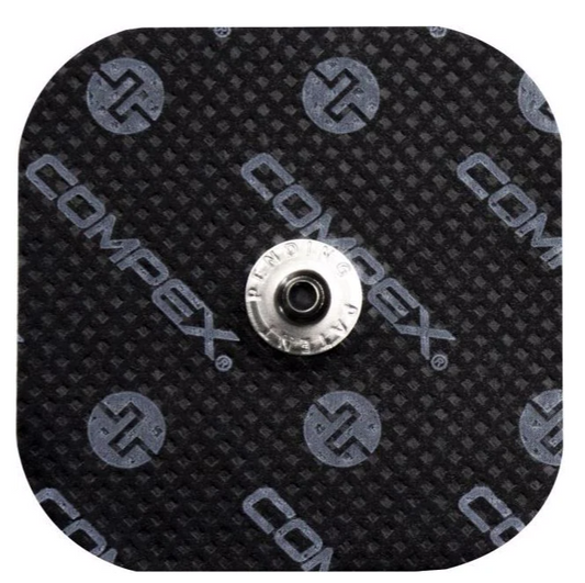 Compex Elektroden Easysnap, 1 Druckknopfanschluss, 5x5cm, 4 Stück