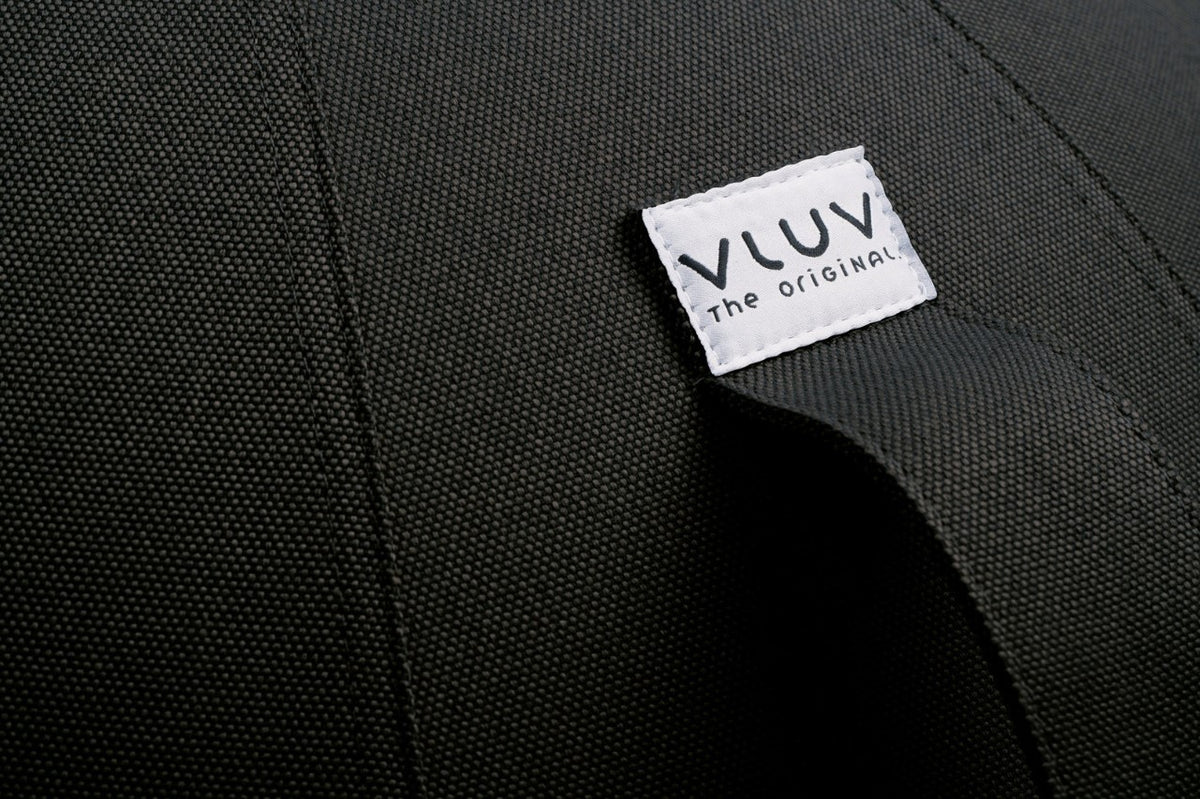 VLUV Leiv Stoff-Sitzball, schwarz, 60-65cm