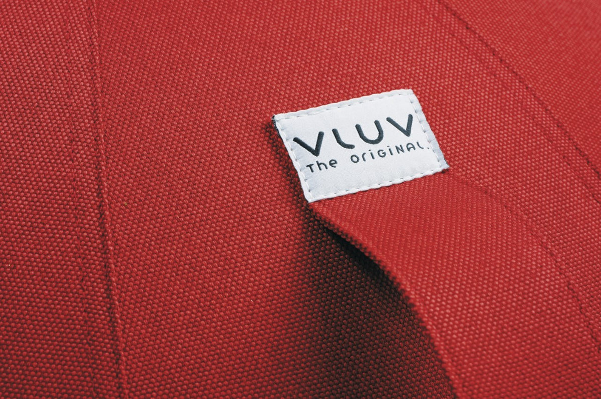 VLUV Leiv Kinder-Stoff-Sitzball, ruby red, 50-55cm