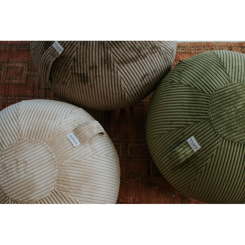 VLUV VLIP Breitcord-Sitzball, Olive, 60-65cm