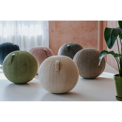 VLUV VLIP Breitcord-Sitzball, Olive, 60-65cm