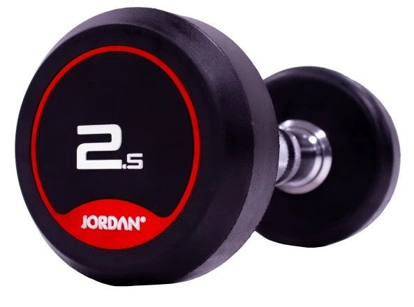 Jordan Kurzhanteln gummiert von 2,5-50kg in 2,5kg-Schritten (JTFDSRN2)