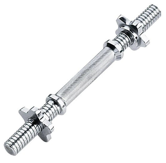 Kurzhantel-Stangen 25mm mit Gewinde und 2 Schraubverschlüssen (STDHTR40)