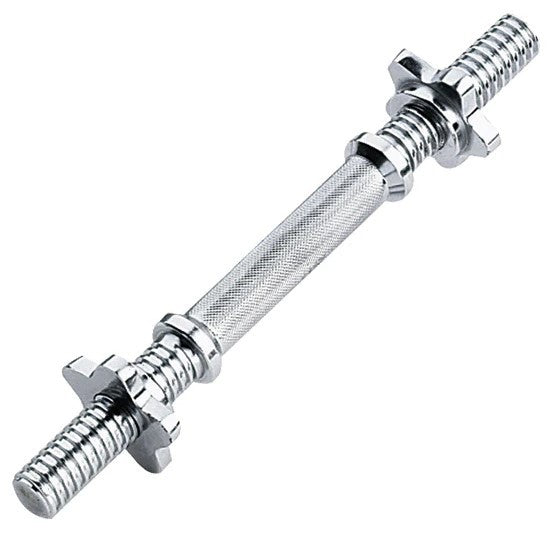 Kurzhantel-Stangen 25mm mit Gewinde und 2 Schraubverschlüssen (STDHTR40)