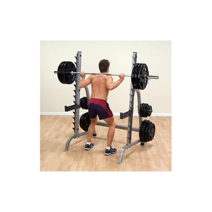 Set-Angebot - Body Solid Rack GPR370B mit Trainingsbank GFID31B, Bein-/Bizepsteil und 135kg Langhantel-Satz und SZ-Curl-Stange