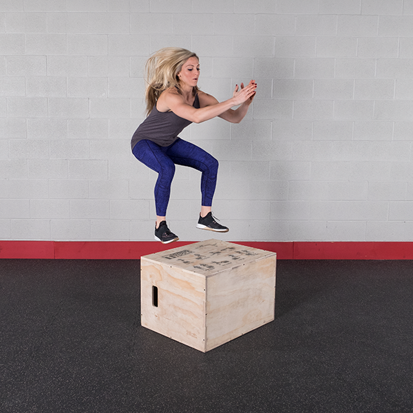 Body Solid 3-in-1 Plyometrische Holzbox (BSTWPBOX)