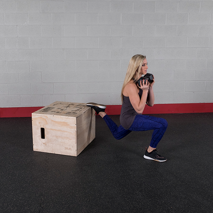 Body Solid 3-in-1 Plyometrische Holzbox (BSTWPBOX)
