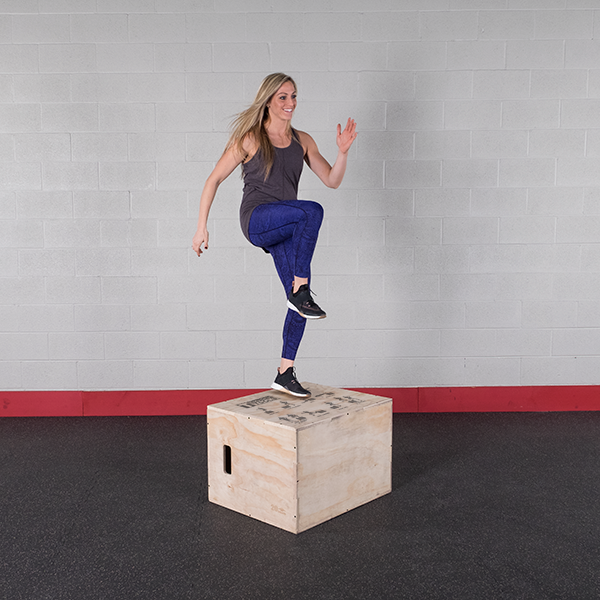 Body Solid 3-in-1 Plyometrische Holzbox (BSTWPBOX)