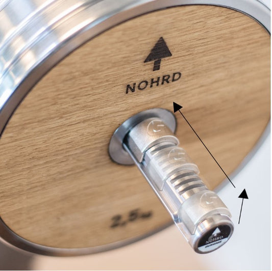 NOHrD Langhantelstange 160cm, 25mm mit SlideLock™-System von Gungnir
