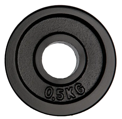 Hantelscheiben 31mm, schwarz, guss